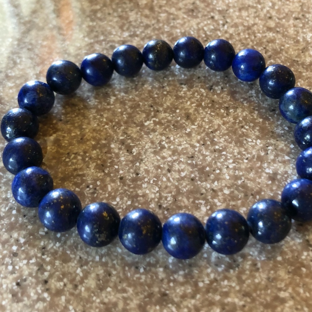 🆕 ONE LEFT Lapis lazuli Mala bracelet - Picture 2 of 8